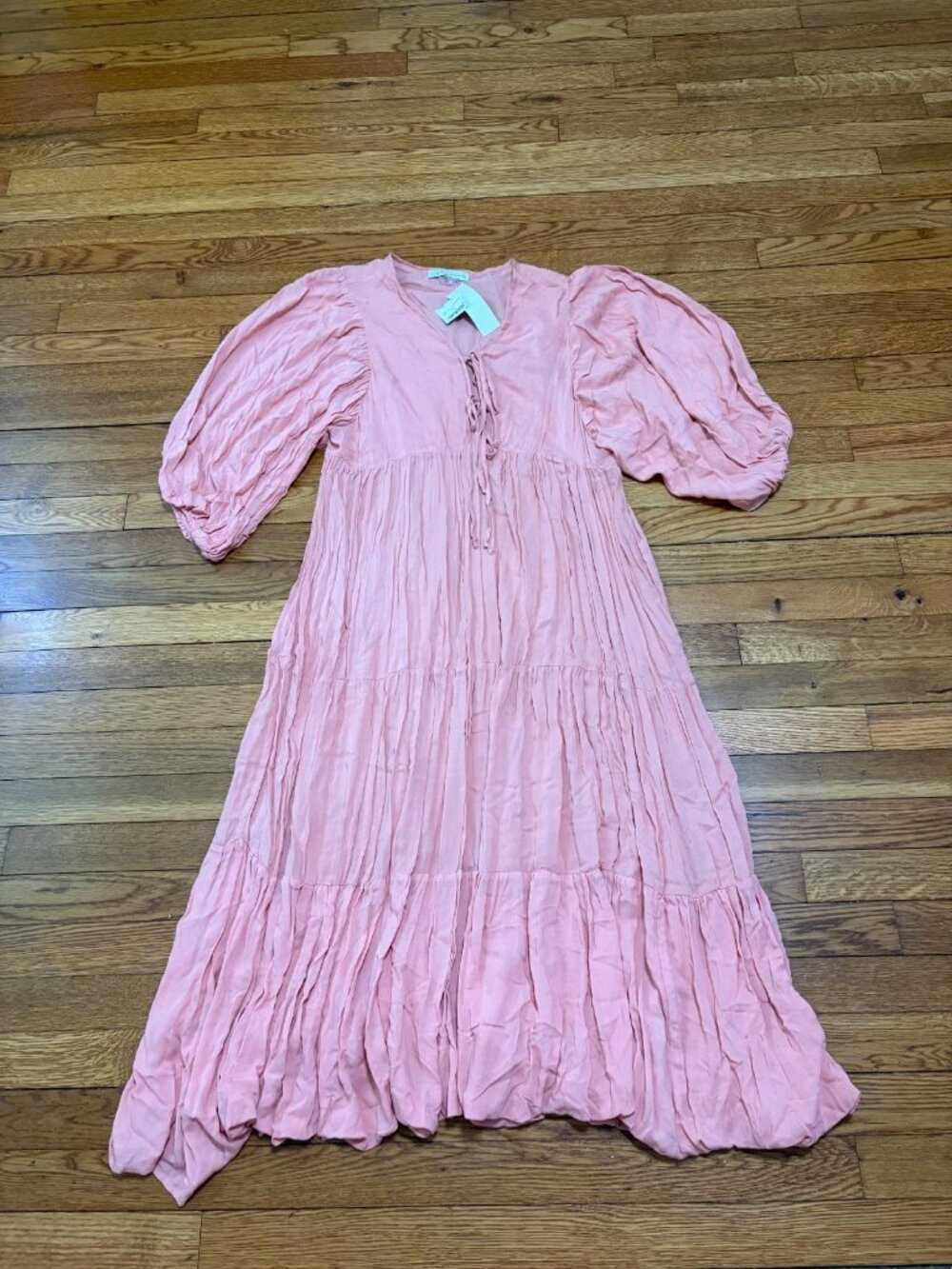 Young Fabulous & Broke Dawn Maxi Dress Size Small Peach Pink Boho Beach NEW NWT